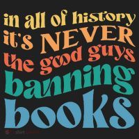 In All History Its Never The Good Guys Banning Books Retro Golf Towel thumb 3