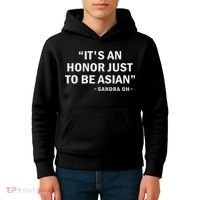 It's An Honor Just To Be Asian Best Saying Outfit Kids Hoodie thumb 4