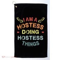 Im A Hostess Doing Hostess Things Cool Funny Christmas Gift Meaningful Gift Golf Towel thumb 0