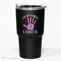 IM A Handful Five 5th Birthday Girl Boy Tumbler thumb 0