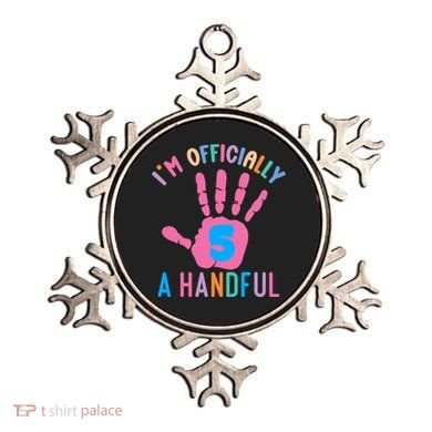 IM A Handful Five 5th Birthday Girl Boy Ornament