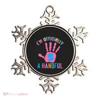 IM A Handful Five 5th Birthday Girl Boy Ornament thumb 0