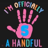 IM A Handful Five 5th Birthday Girl Boy Ornament thumb 1