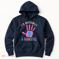 IM A Handful Five 5th Birthday Girl Boy Hoodie thumb 0