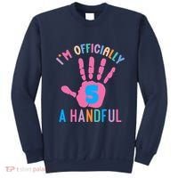 IM A Handful Five 5th Birthday Girl Boy Sweatshirt thumb 0