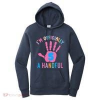 IM A Handful Five 5th Birthday Girl Boy Women's Hoodie thumb 0