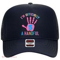 IM A Handful Five 5th Birthday Girl Boy Hat thumb 0