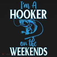 I'm A Hooker On The Weekends Fishing Fish Lover Tote Bag thumb 4