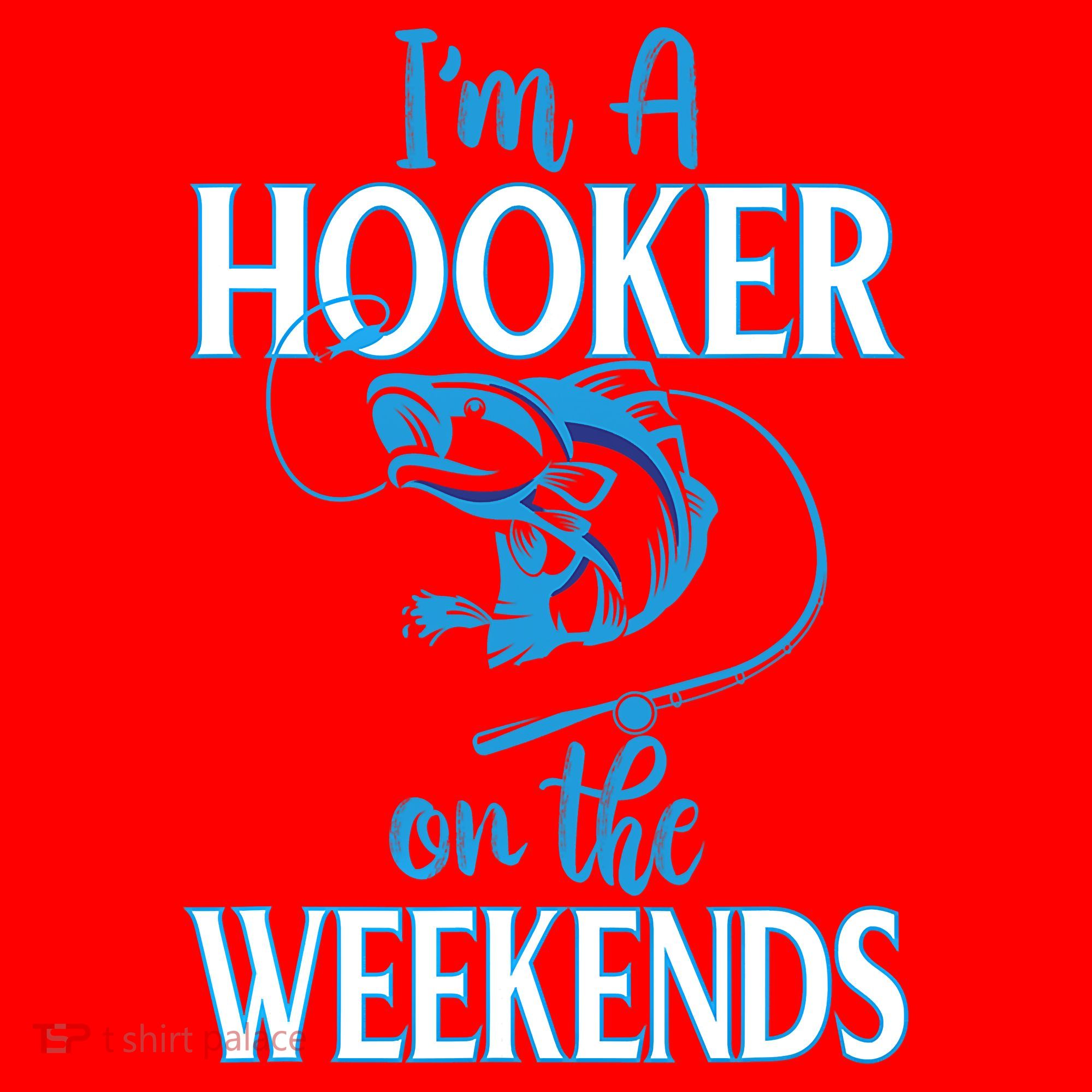 I'm A Hooker On The Weekends Fishing Fish Lover Santa Hat
