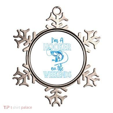 I'm A Hooker On The Weekends Fishing Fish Lover Ornament