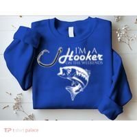 I'm A Hooker On The Weekends Fishing Gift Sweatshirt thumb 2