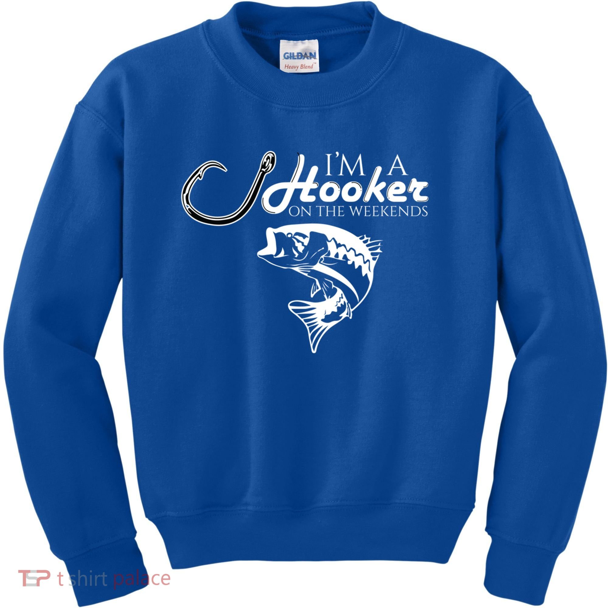 I'm A Hooker On The Weekends Fishing Gift Kids Sweatshirt