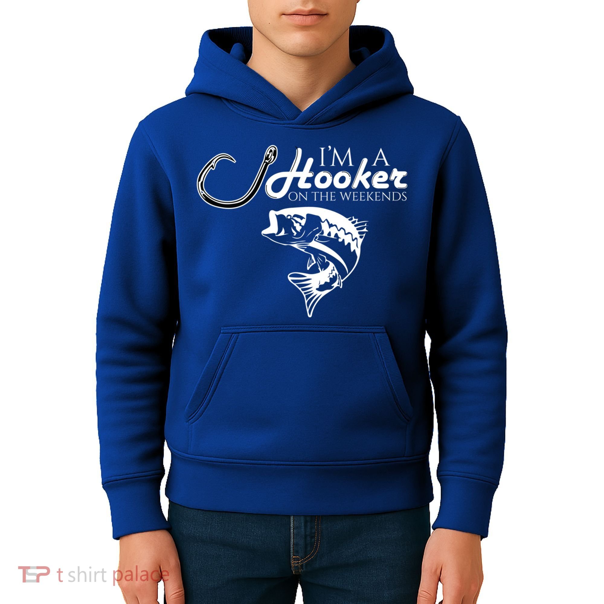 I'm A Hooker On The Weekends Fishing Gift Kids Hoodie