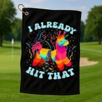 I Already Hit That Pinata Mexico Cinco De Mayo Boy Golf Towel thumb 1
