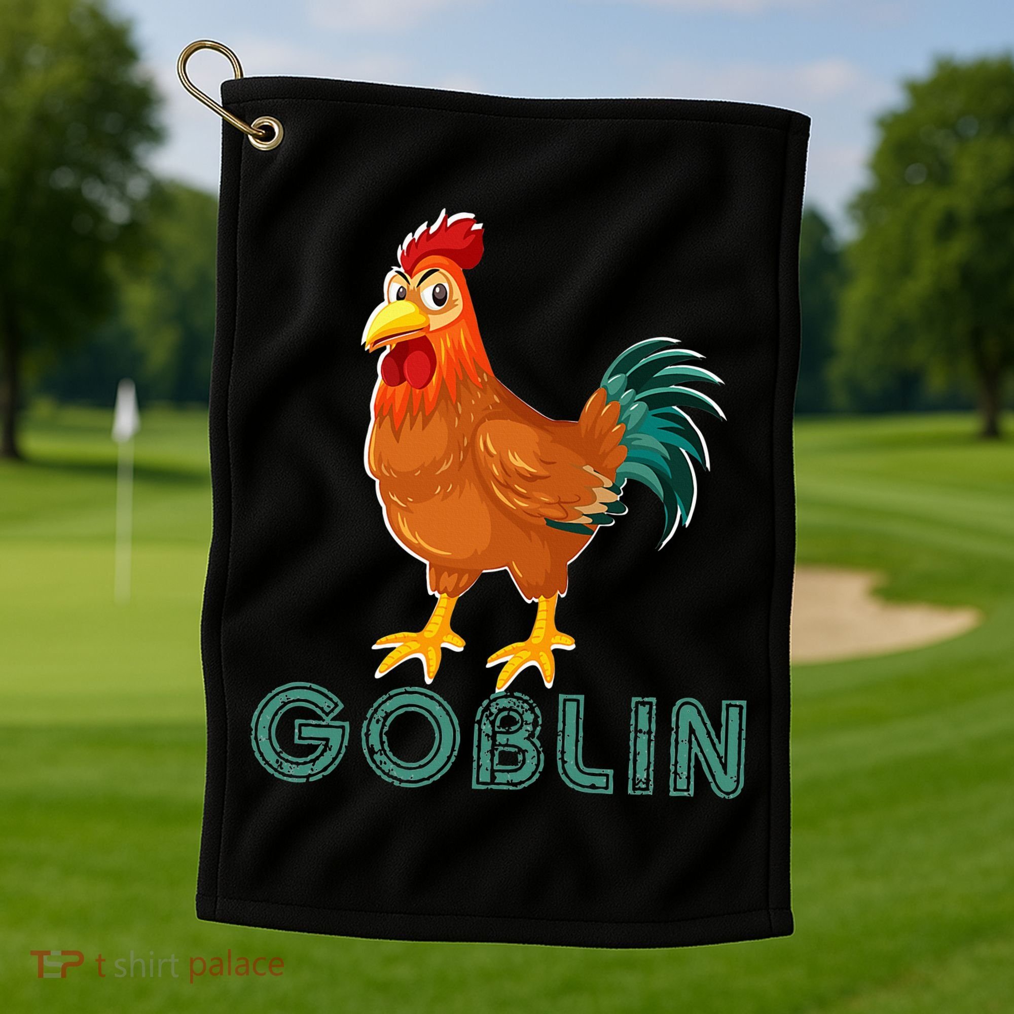 Inappropriate Adult Humor Goblin Mode Innuendo Golf Towel