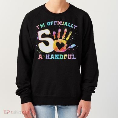 I'm A Handful 5th Birthday Party Funny Five Women's Sweatshirt