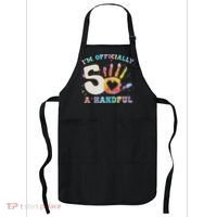 I'm A Handful 5th Birthday Party Funny Five Apron thumb 0