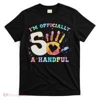 I'm A Handful 5th Birthday Party Funny Five T-Shirt thumb 0
