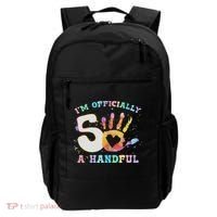 I'm A Handful 5th Birthday Party Funny Five Backpack thumb 0
