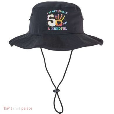 I'm A Handful 5th Birthday Party Funny Five Bucket Hat