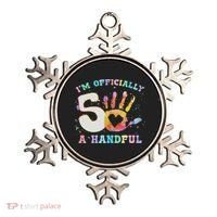 I'm A Handful 5th Birthday Party Funny Five Ornament thumb 0