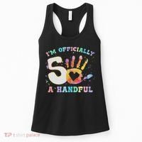 I'm A Handful 5th Birthday Party Funny Five Women's Tank Top thumb 0