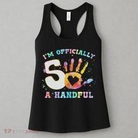 I'm A Handful 5th Birthday Party Funny Five Women's Tank Top thumb 3