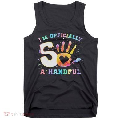 I'm A Handful 5th Birthday Party Funny Five Tank Top