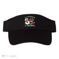 I'm A Handful 5th Birthday Party Funny Five Visor thumb 0