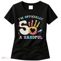 I'm A Handful 5th Birthday Party Funny Five Women's T-Shirt thumb 0