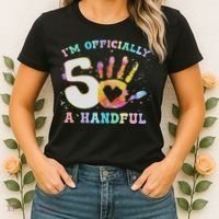 I'm A Handful 5th Birthday Party Funny Five Women's T-Shirt thumb 2
