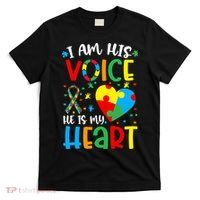 I am His Voice Mom Mama Autistic Autism Awareness Month T-Shirt thumb 0