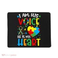 I am His Voice Mom Mama Autistic Autism Awareness Month Mousepad thumb 0