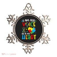 I am His Voice Mom Mama Autistic Autism Awareness Month Ornament thumb 0
