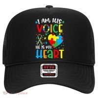 I am His Voice Mom Mama Autistic Autism Awareness Month Hat thumb 0