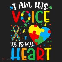 I am His Voice Mom Mama Autistic Autism Awareness Month Hat thumb 2