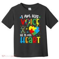 I am His Voice Mom Mama Autistic Autism Awareness Month Toddler T-Shirt thumb 0