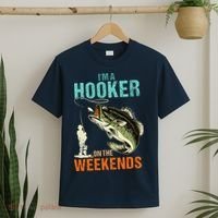 I'm A Hooker On The Weekend Funny Fisherman Vintage T-Shirt thumb 2