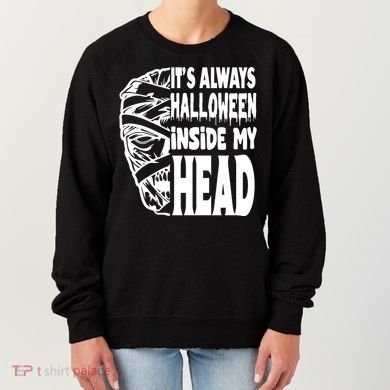 Its Always Halloween Inside My Head Zombie Women's Sweatshirt