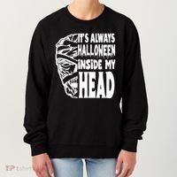 Its Always Halloween Inside My Head Zombie Women's Sweatshirt thumb 0