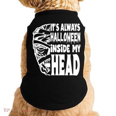 Its Always Halloween Inside My Head Zombie Doggie Tank