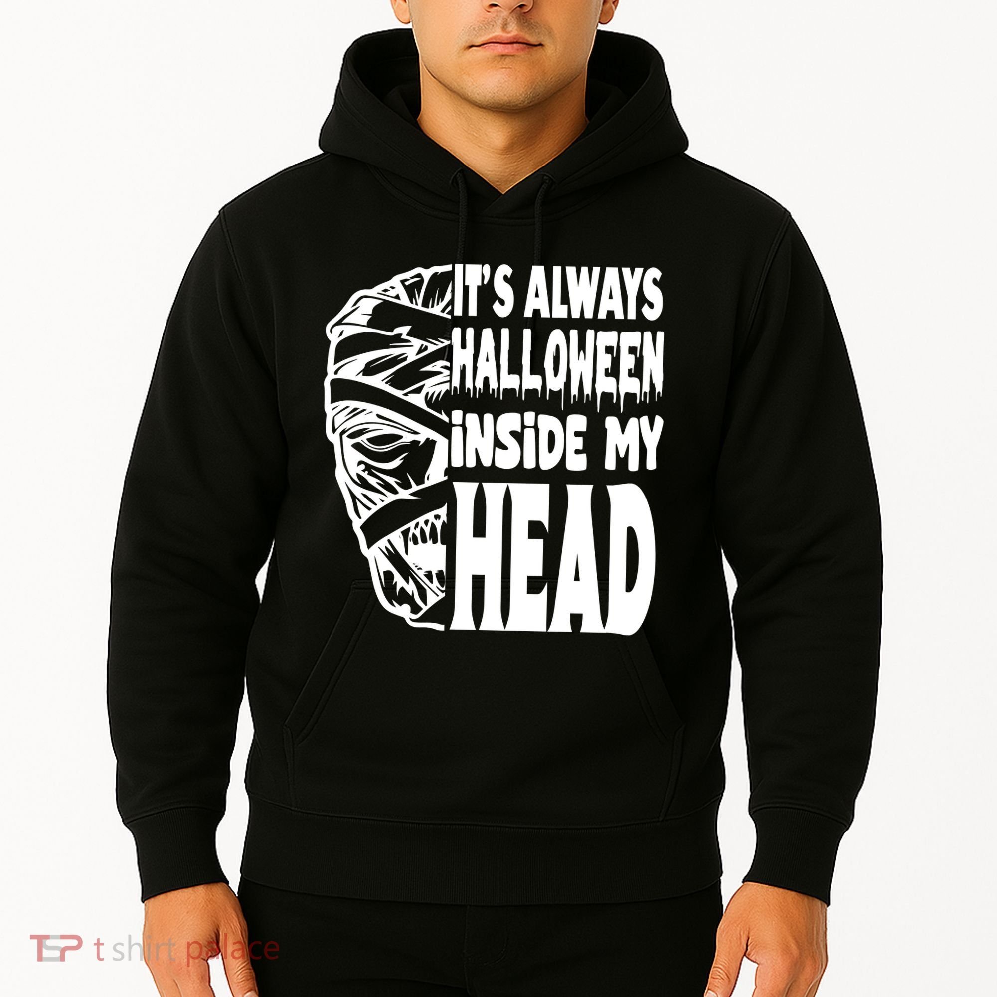 Its Always Halloween Inside My Head Zombie Hoodie