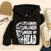 Its Always Halloween Inside My Head Zombie Hoodie thumb 4