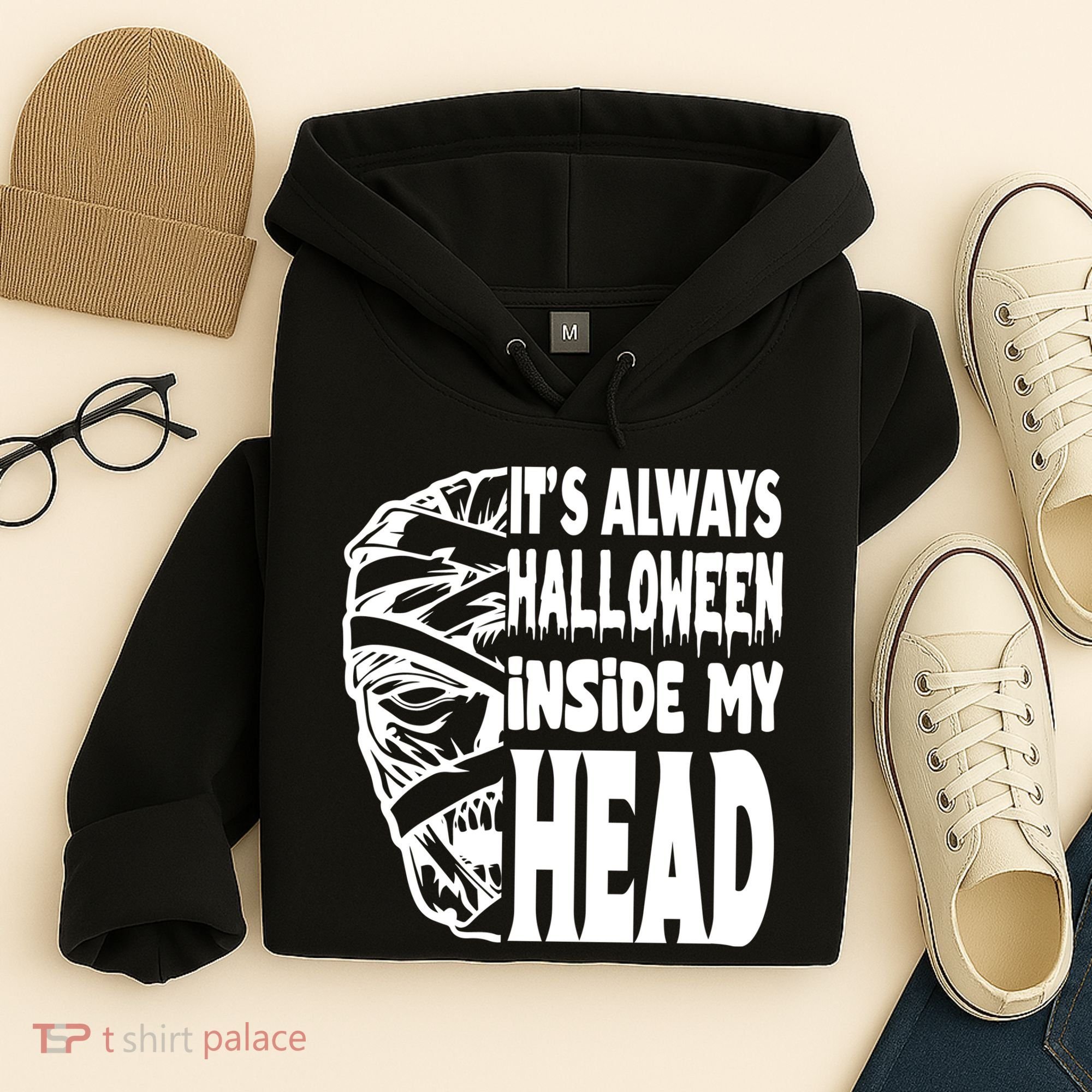 Its Always Halloween Inside My Head Zombie Hoodie