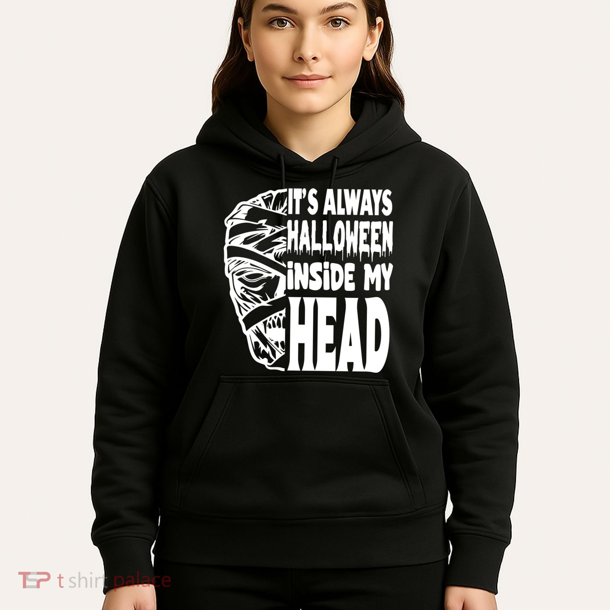 Its Always Halloween Inside My Head Zombie Hoodie