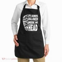 Its Always Halloween Inside My Head Zombie Apron thumb 2