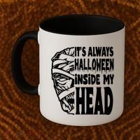Its Always Halloween Inside My Head Zombie Coffee Mug thumb 2
