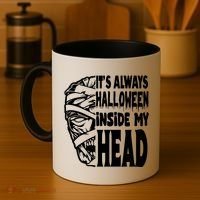 Its Always Halloween Inside My Head Zombie Coffee Mug thumb 4