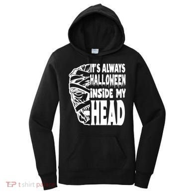 Its Always Halloween Inside My Head Zombie Women's Hoodie