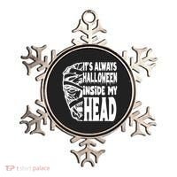 Its Always Halloween Inside My Head Zombie Ornament thumb 0